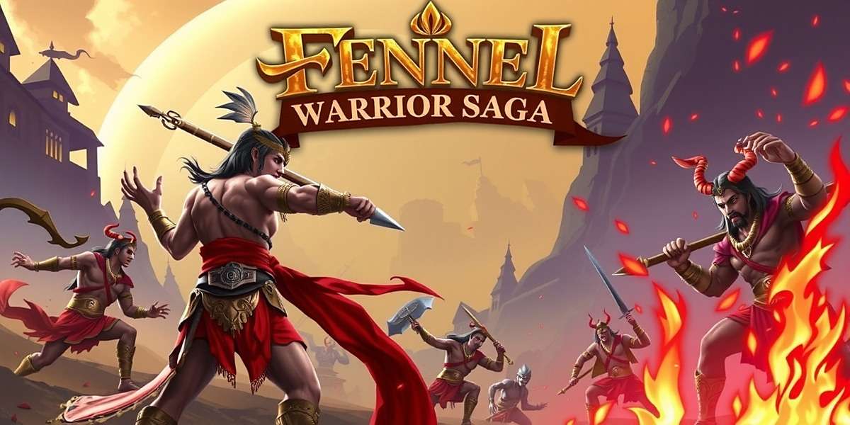 Fennel Warrior Saga Official Cover Art Fennel Warrior Saga game cover with Indian mythological warriors fighting demons